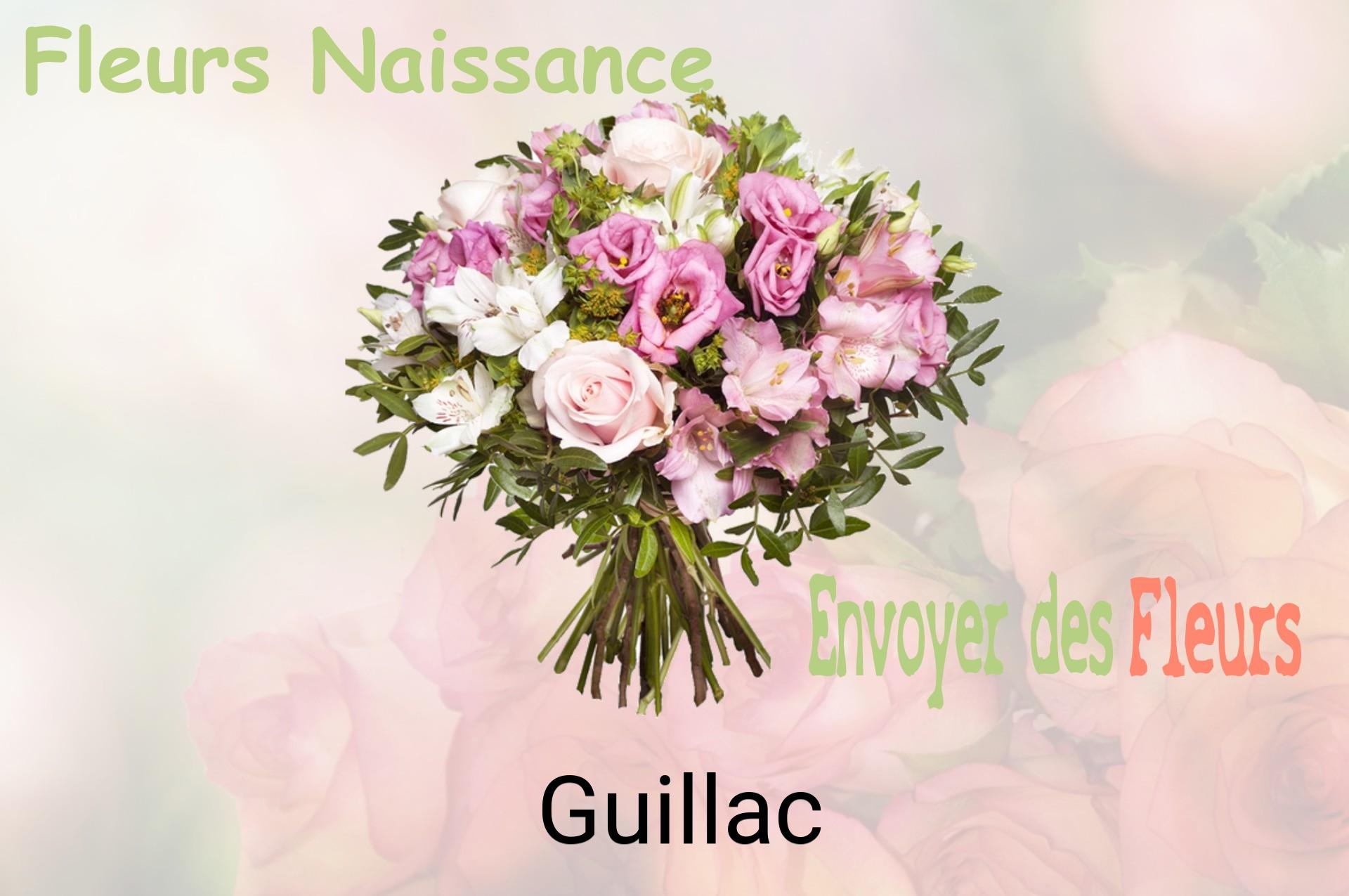 Bouquet de fleurs de naissance livré à Guillac